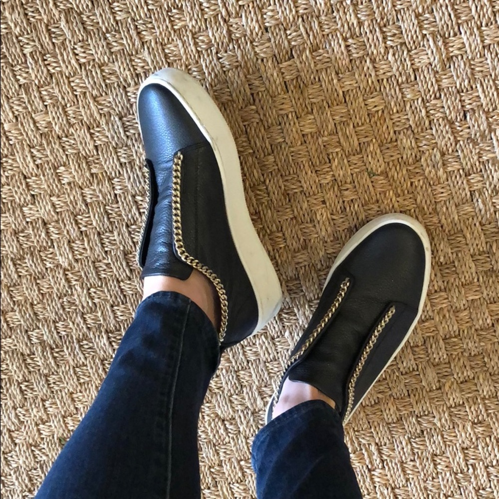 Stockton Slip-On Leather Sneakers - made in Italy
